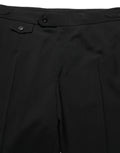 Black Tapered Leg Men Dress Trouser Pants