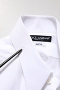 White MARTINI Long Sleeves Men Dress Shirt