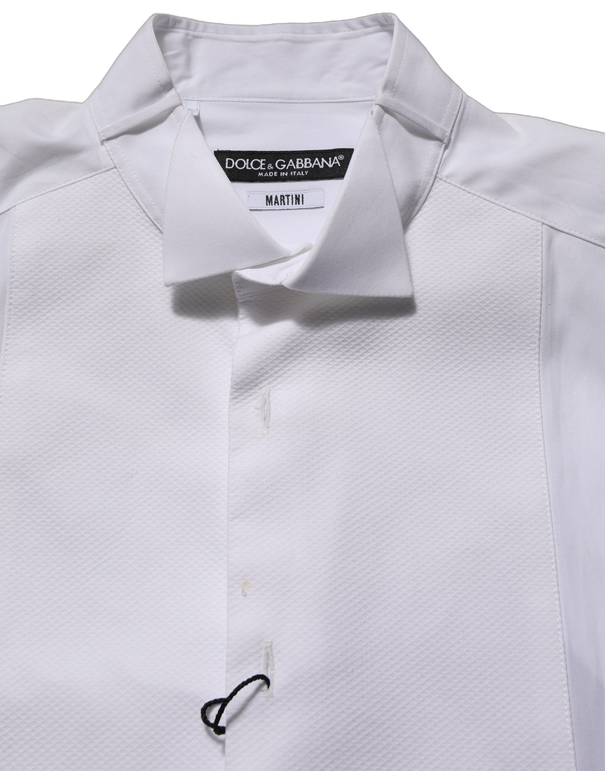 White Cotton MARTINI Sleeveless Men Dress Shirt