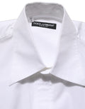 White Cotton Sleeveless Formal Dress Shirt
