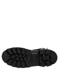 Black Stud Platform Combat High Boots Shoes
