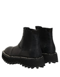Black Chelsea Boots Leather Slip On Men Shoes