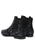 Black Embellished Chelsea Ankle Boots Shoes
