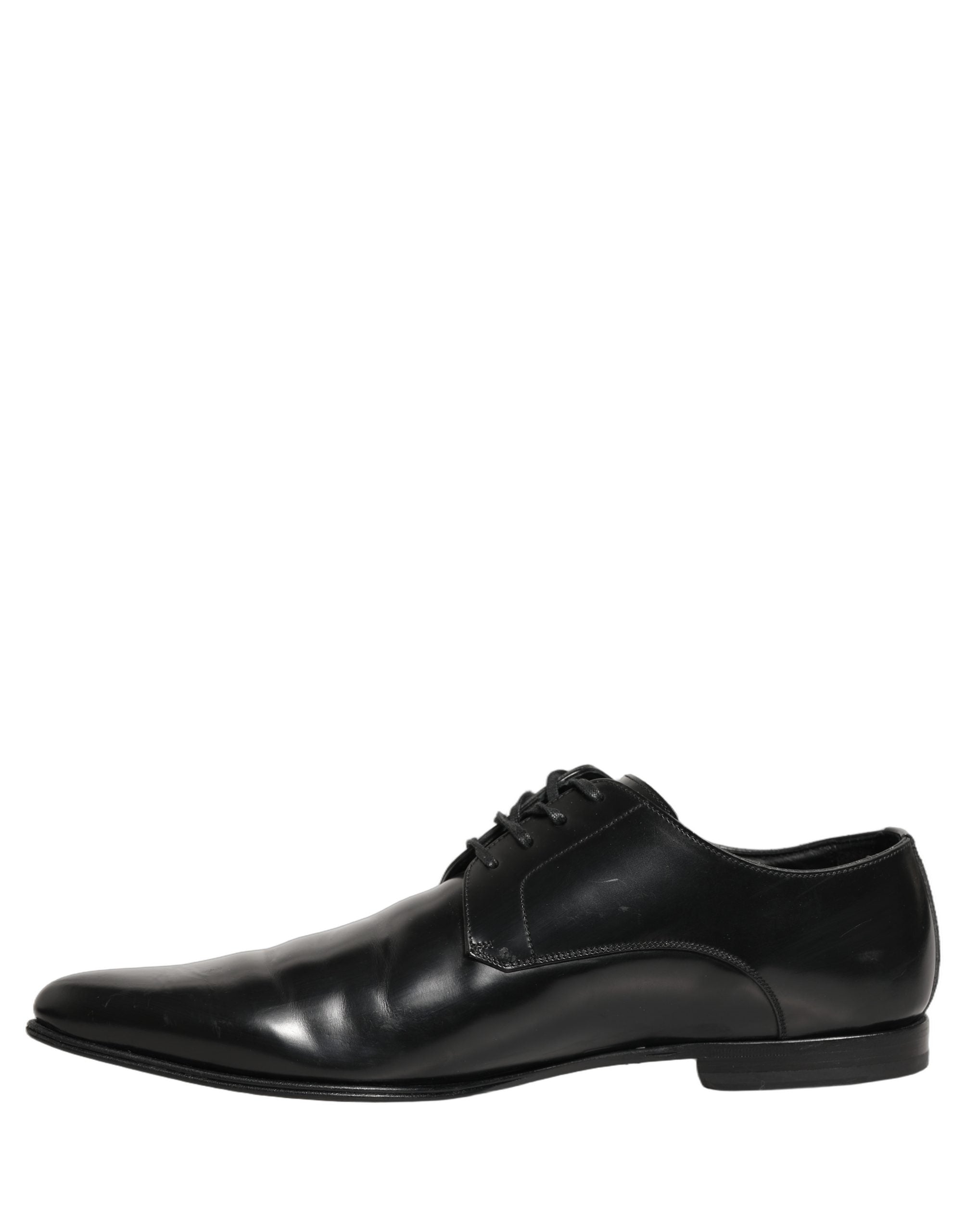 Black Leather Derby Dress Men Formal Shoes