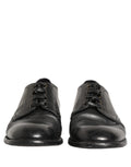 Black Leather Derby Dress Men Formal Shoes