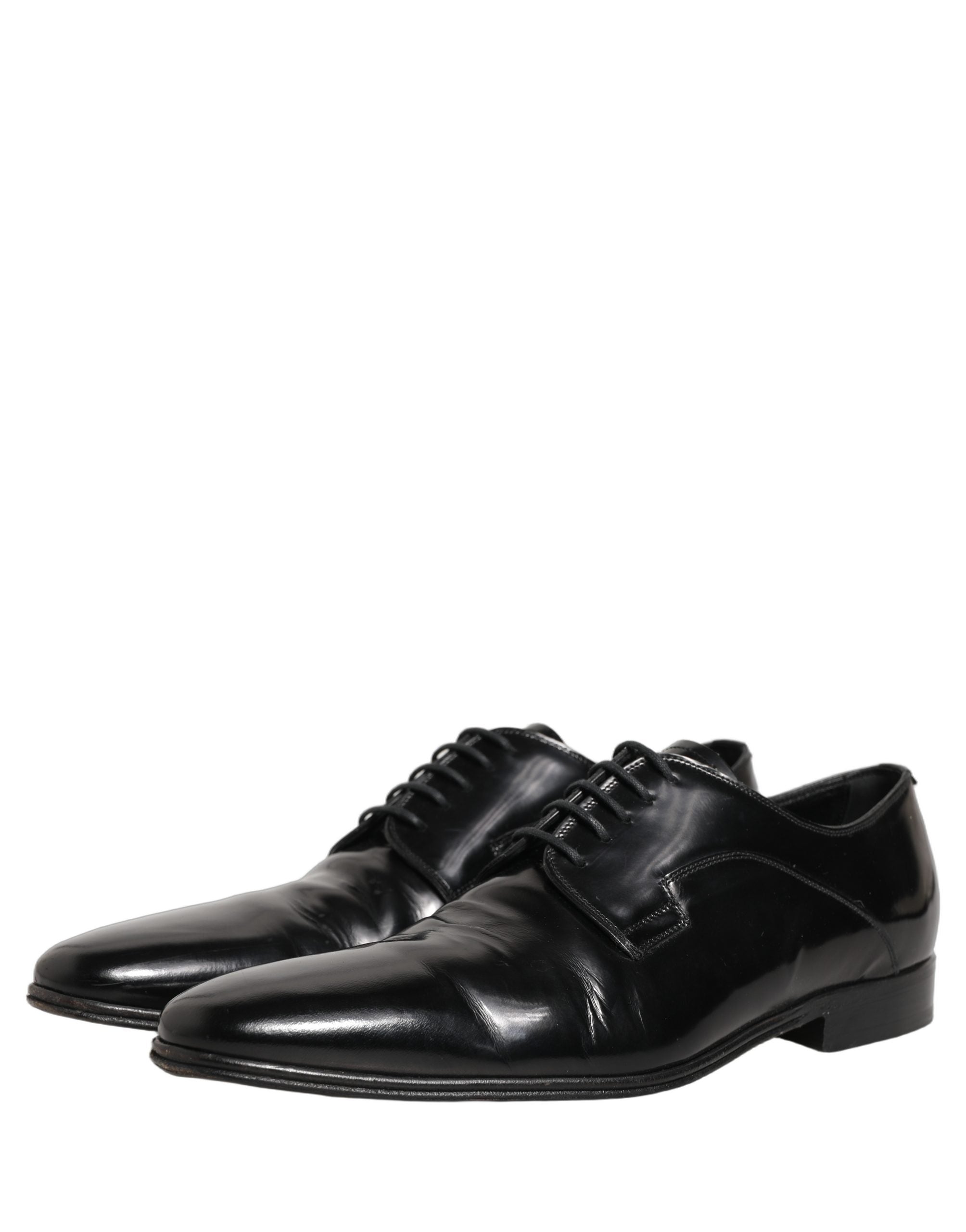 Black Leather Men Derby Dress Formal Shoes