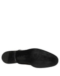 Black Leather Men Derby Dress Formal Shoes