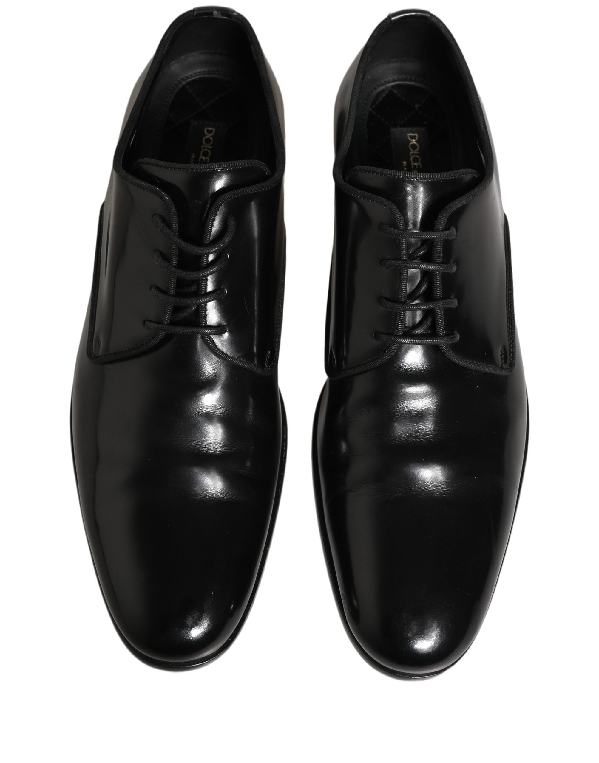 Black Leather Men Derby Dress Formal Shoes