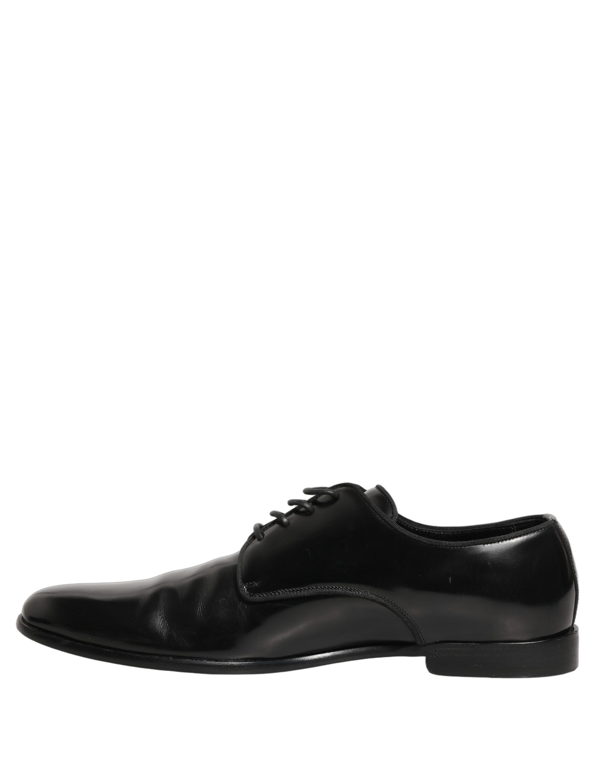 Black Leather Men Derby Dress Formal Shoes