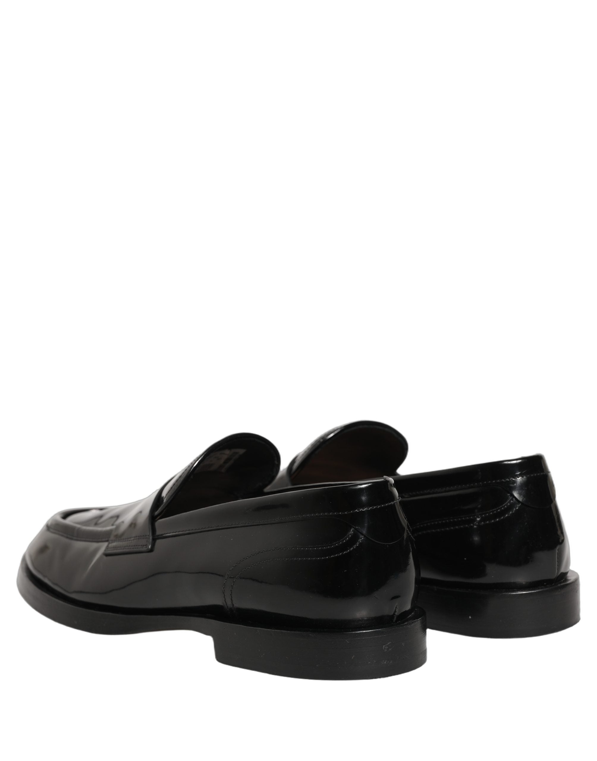 Black Leather Formal Men Dress Loafers Shoes