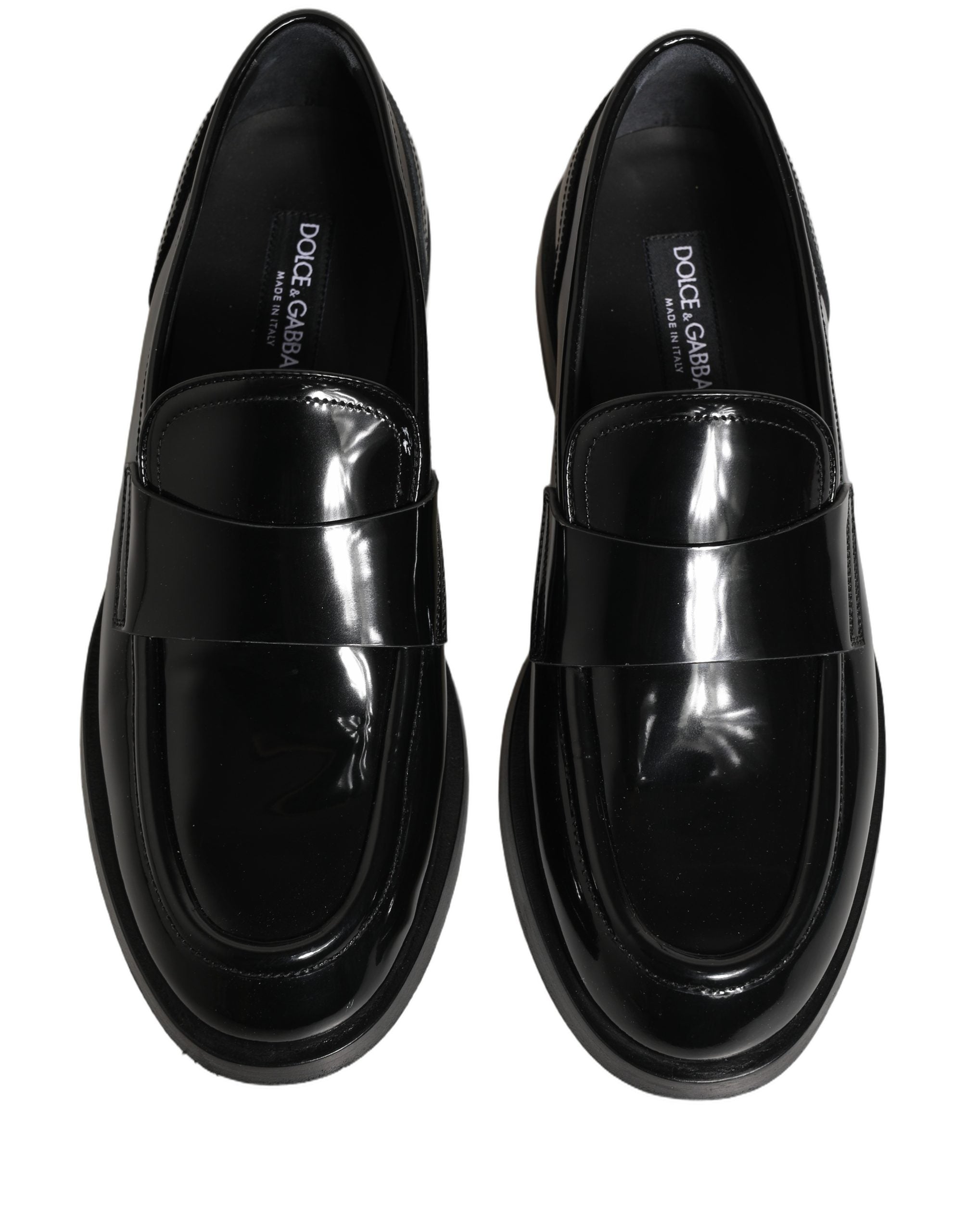 Black Leather Formal Men Dress Loafers Shoes