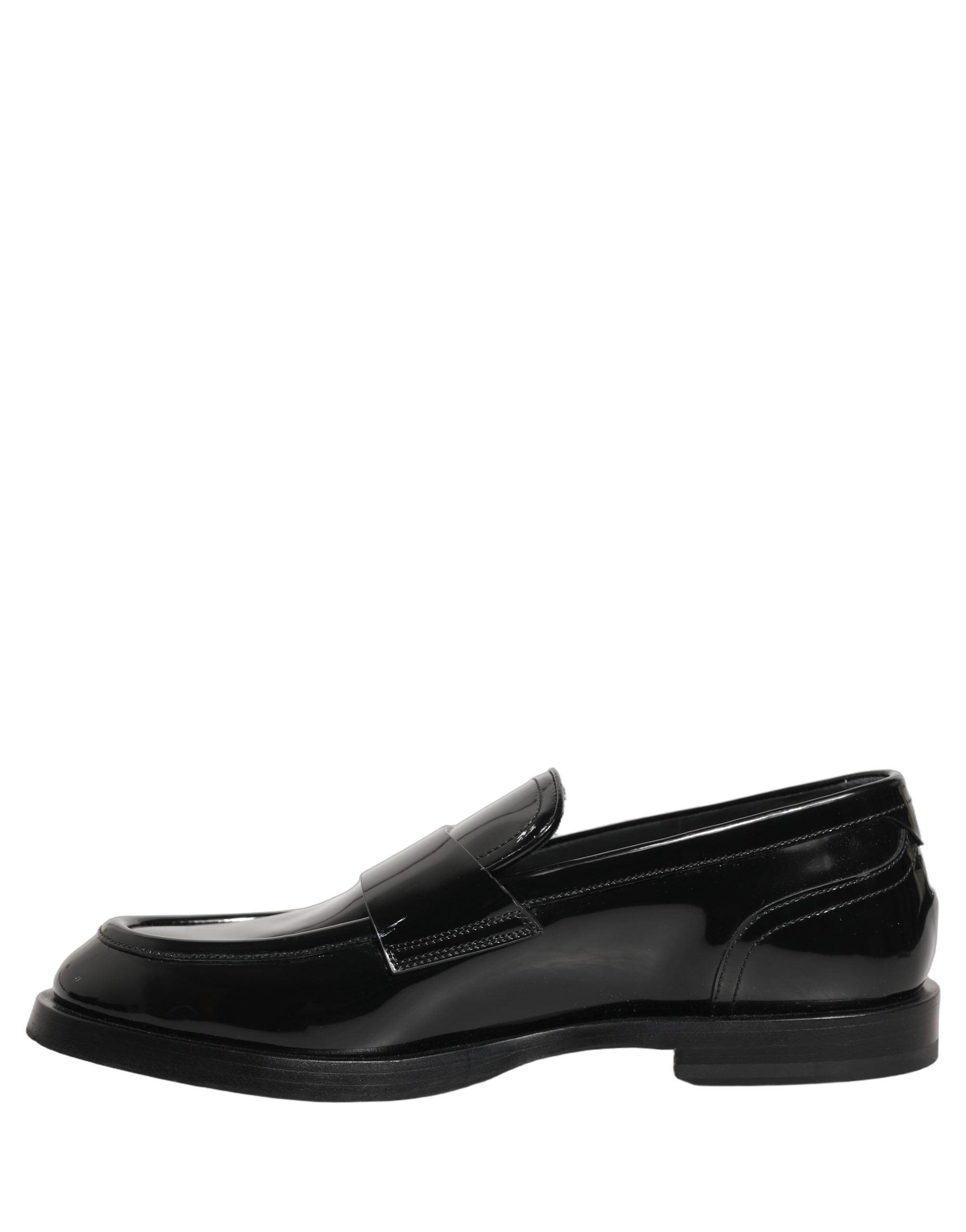 Black Leather Formal Men Dress Loafers Shoes