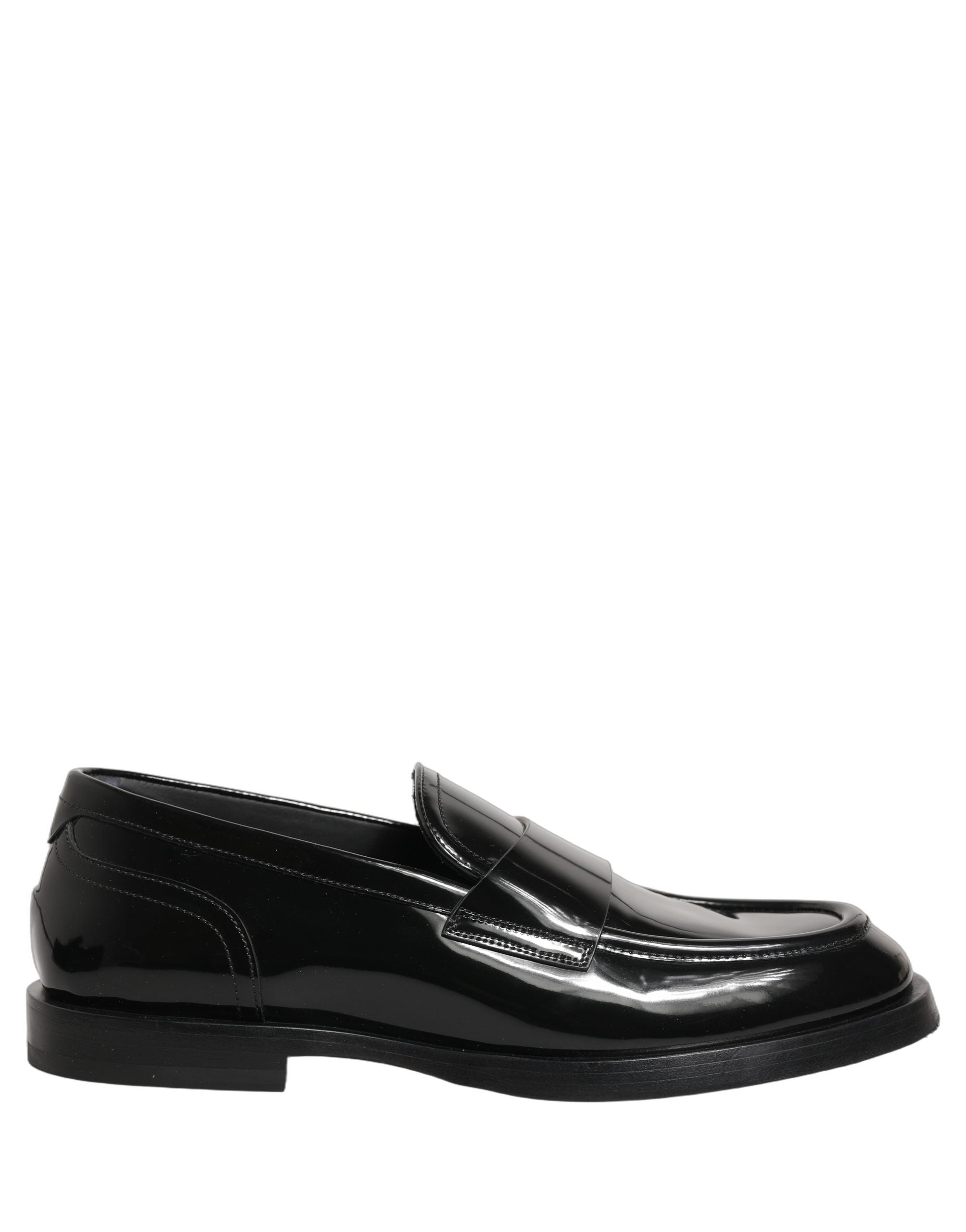 Black Leather Formal Men Dress Loafers Shoes