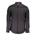 Black Cotton Men's Shirt