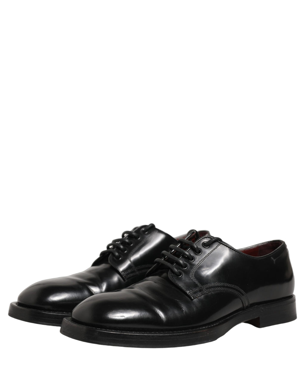 Black Leather Lace Up Derby Dress Men Shoes