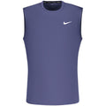 Blue Polyester Men's Tank