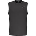 Black Polyester Men's Tank Top