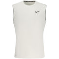 White Polyester Men's Tank