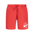 Red Polyester Men's Swimwear