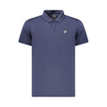 Blue Polyester Men's Polo Shirt
