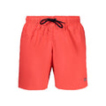 Red Polyamide Men's Swim Boxer