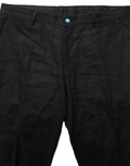Black Linen Skinny Leg Dress Trouser Pants