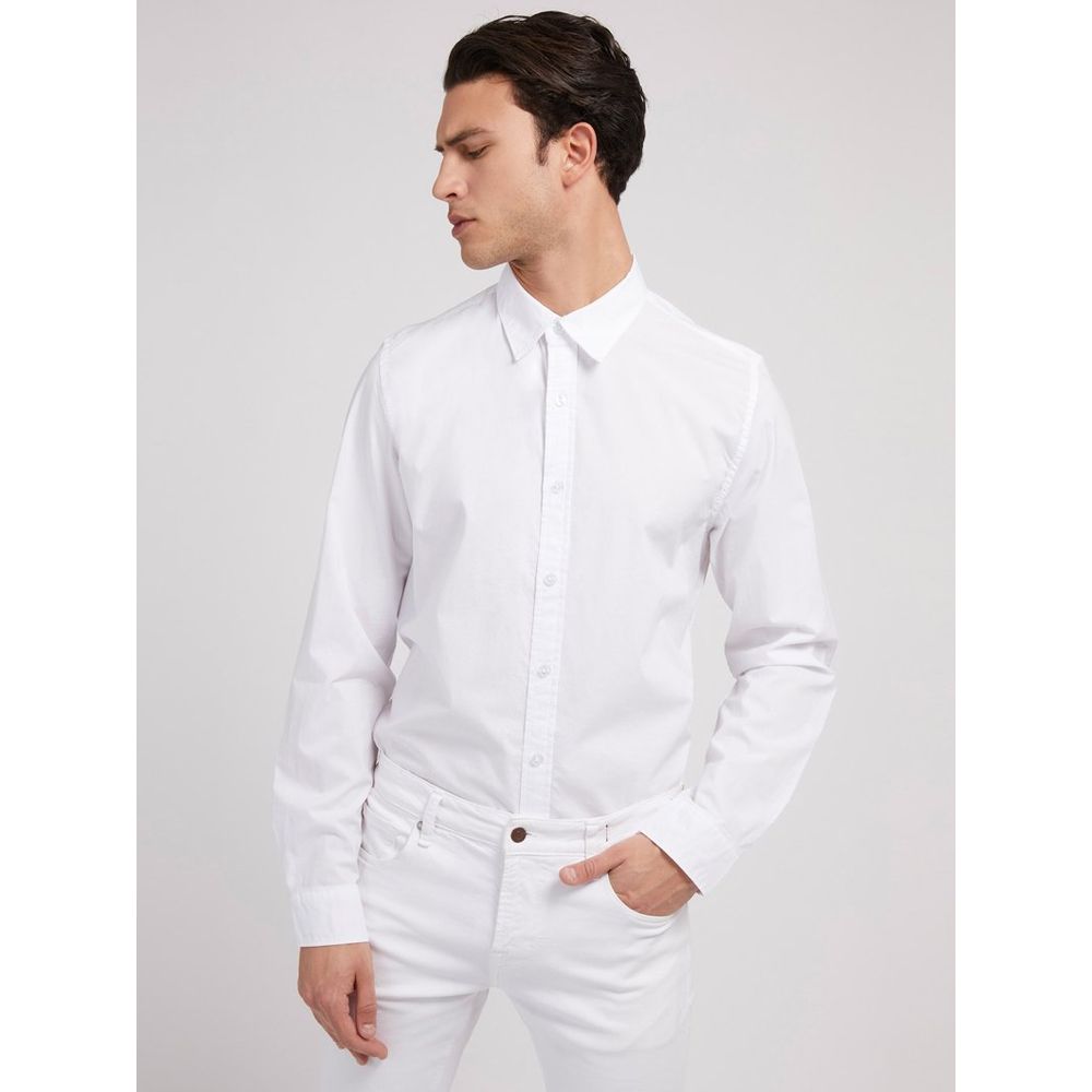 White Cotton Dress Shirt