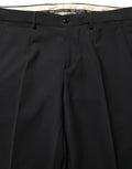 Black Wool Slim Fit Formal 2 Piece Men Suit