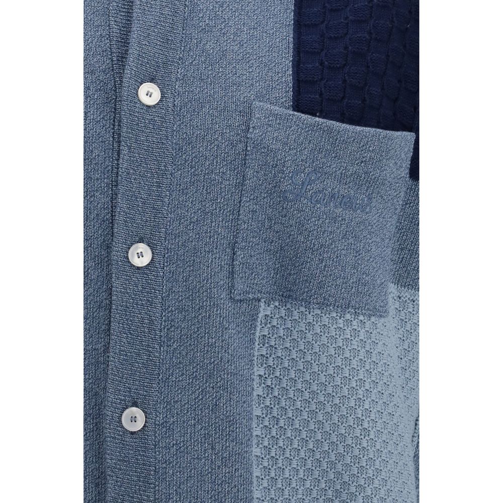 Blue Cotton Cardigan