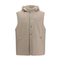 Beige Wool Oves Aries Sleeveless Jacket