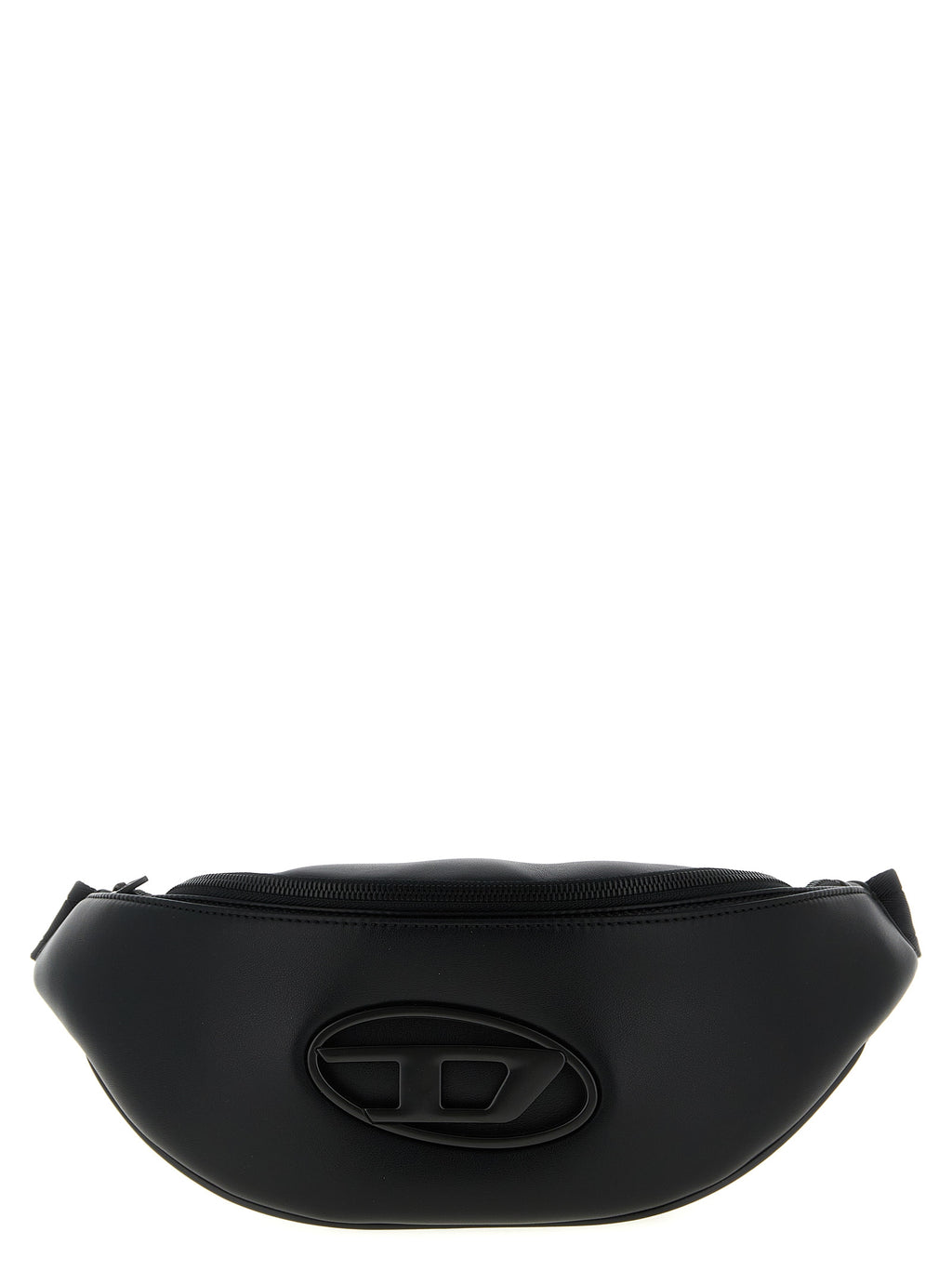 Black Polyethylene Crossbody Bag