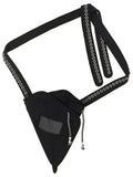 Black Cotton Crossbody Bag