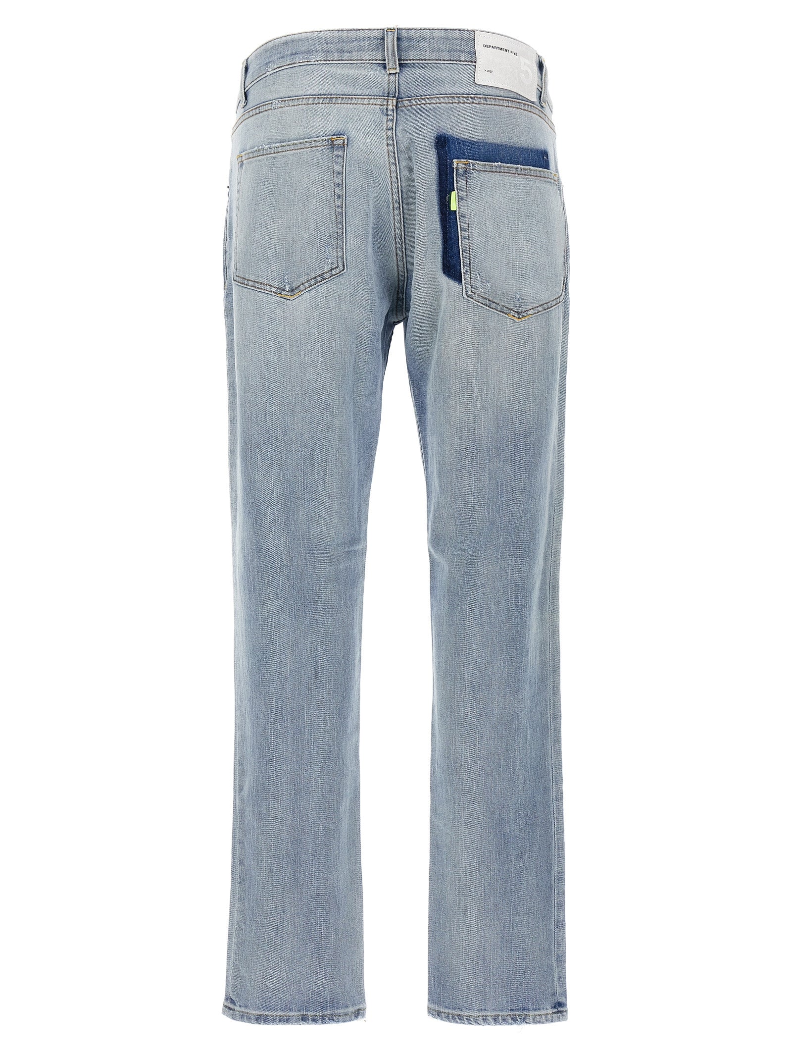 Blue Cotton Slim Fit Jeans