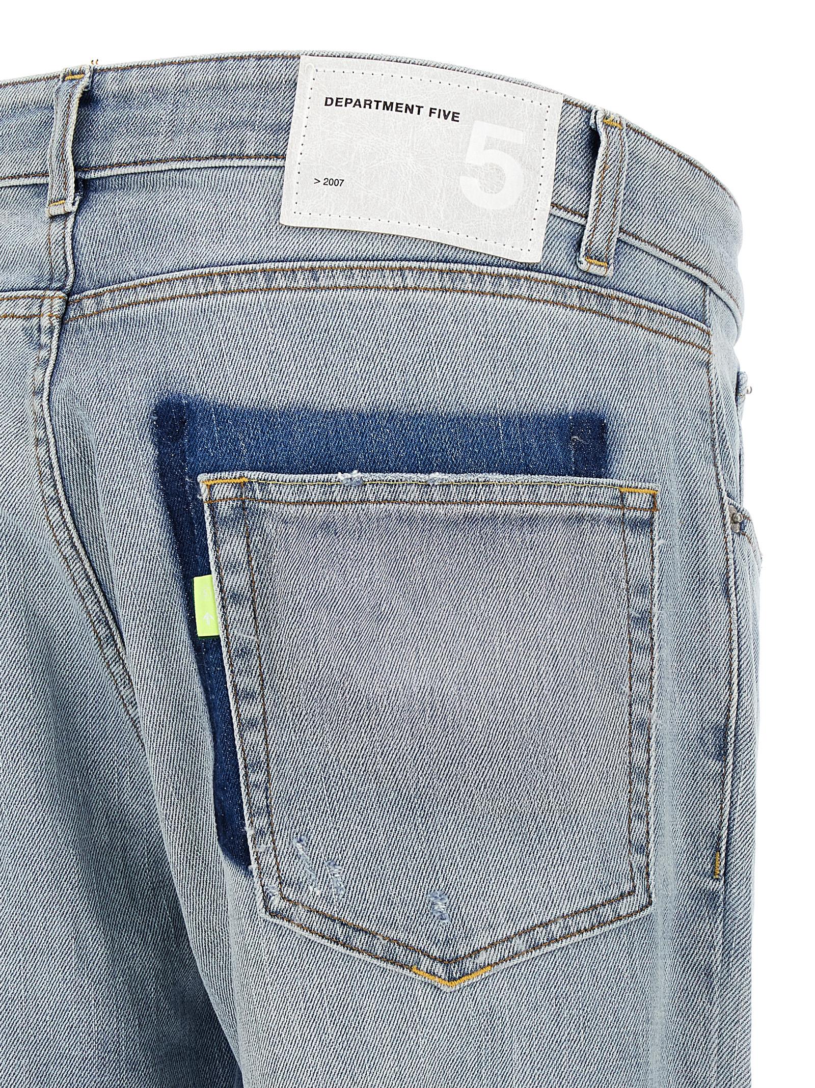 Blue Cotton Slim Fit Jeans