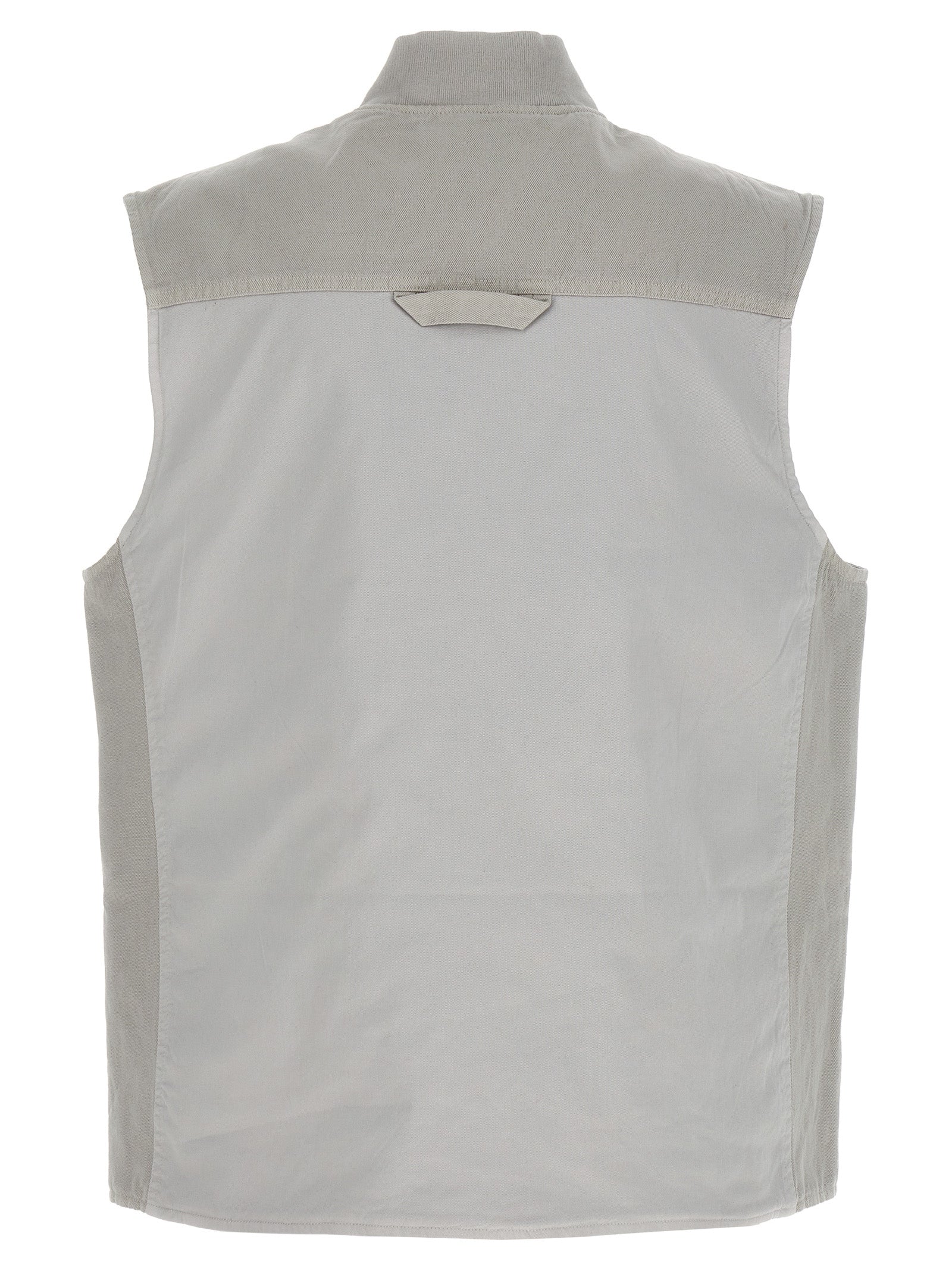 Gray Cotton Sleeveless Jacket