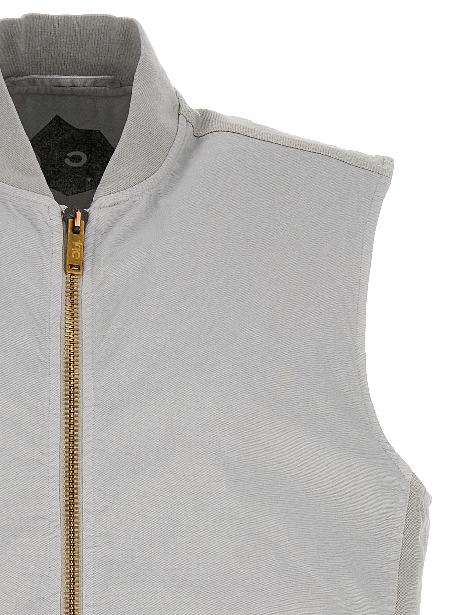 Gray Cotton Sleeveless Jacket