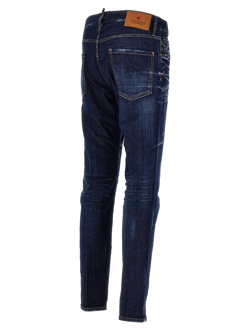 Blue Cotton Skinny Jeans