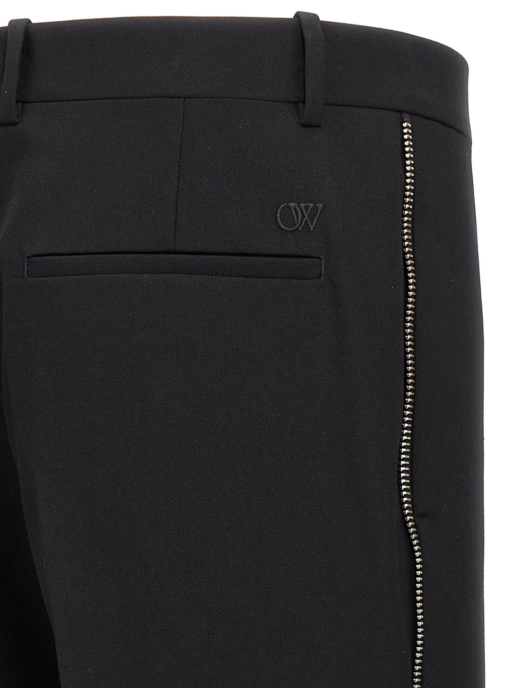 Black Virgin Wool Dress Pants