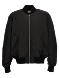 Black Polyester Bomber