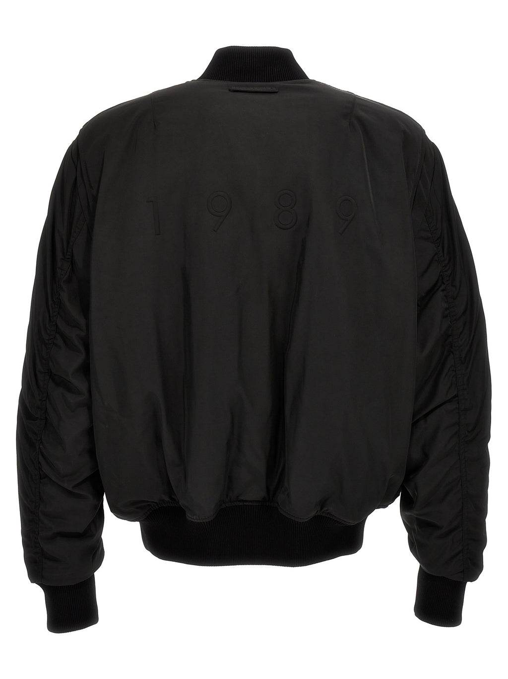 Black Polyester Bomber
