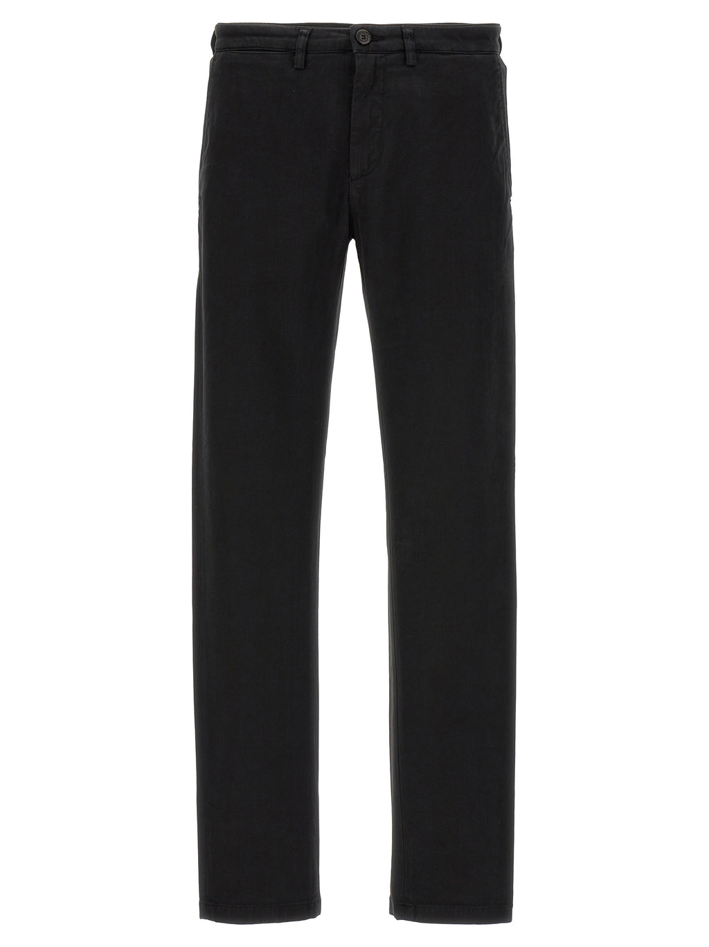Black Cotton Casual Pants