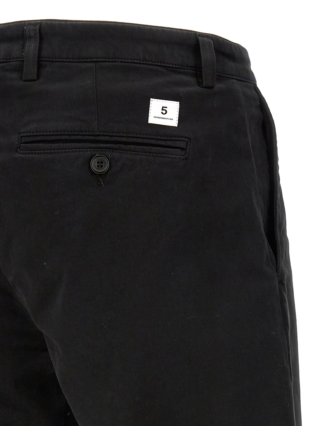 Black Cotton Casual Pants