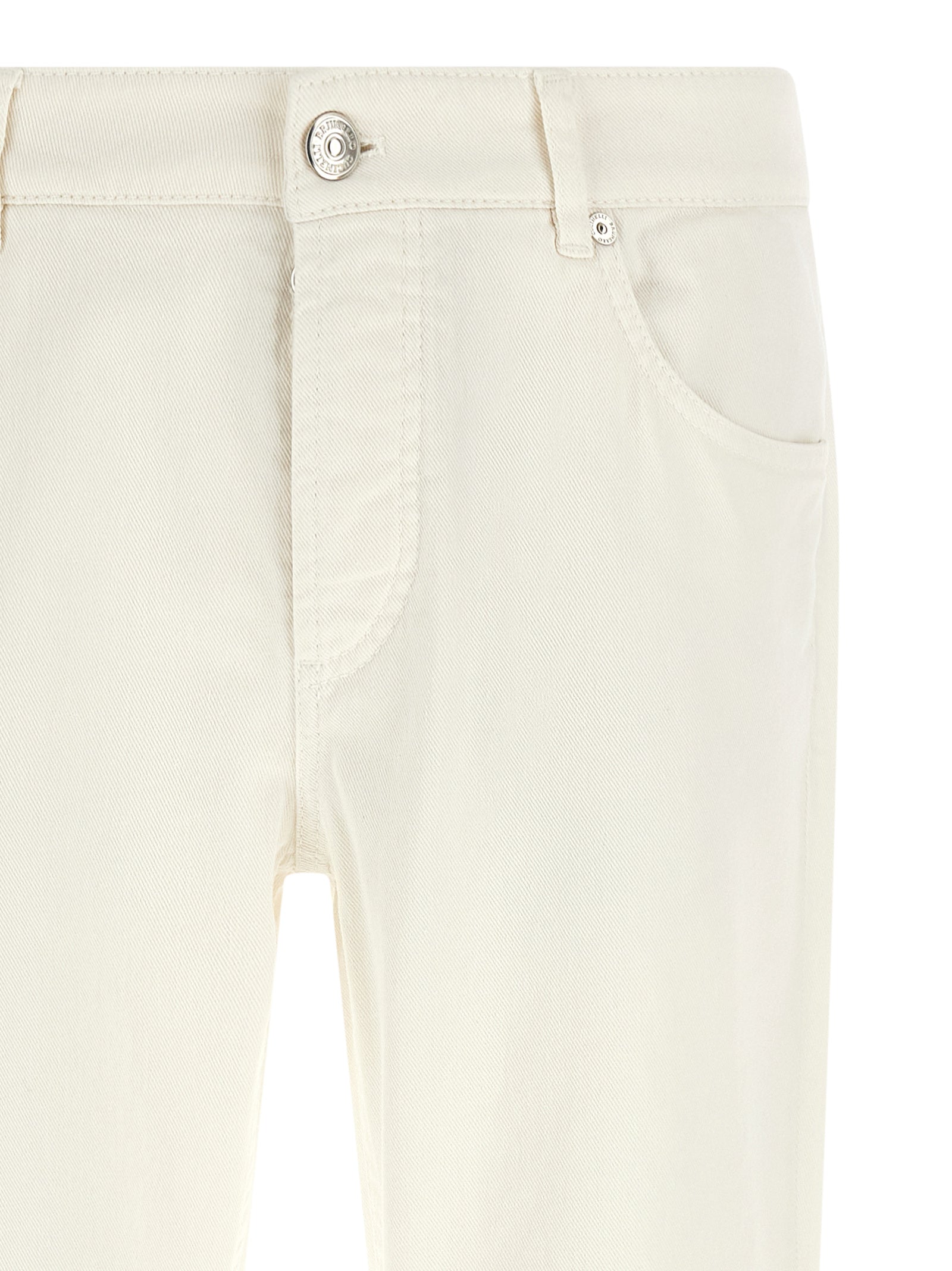White Cotton Jeans Denim
