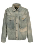 Bicolor Cotton Denim Jacket