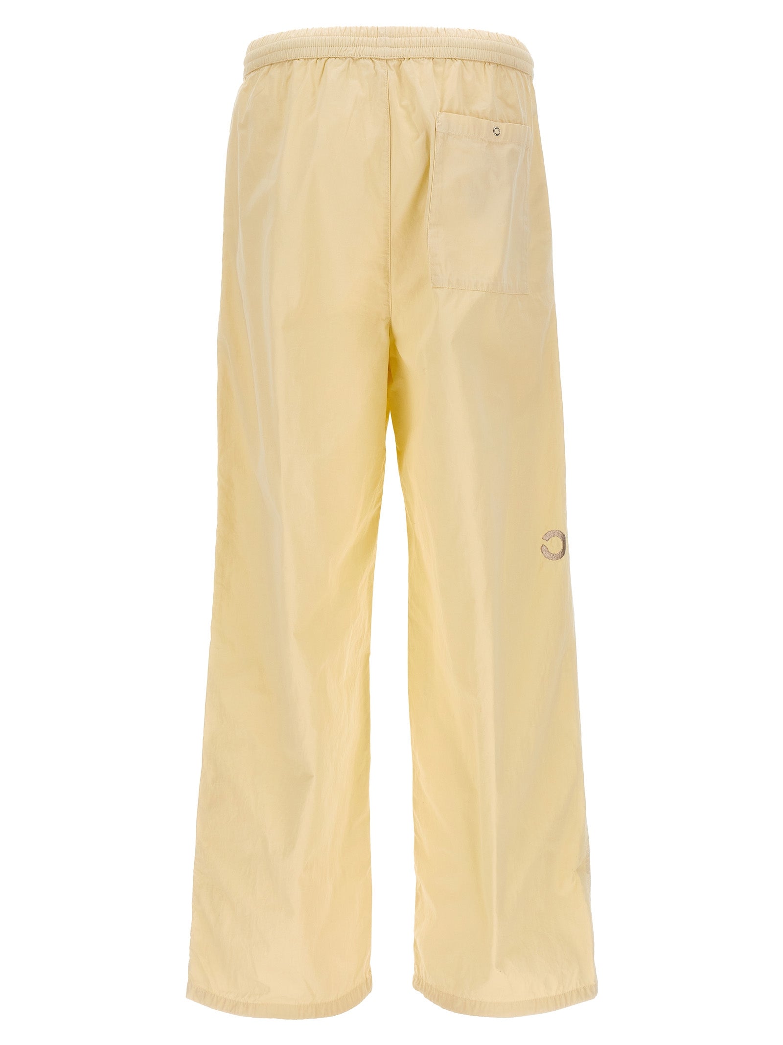 White Cotton Casual Pants