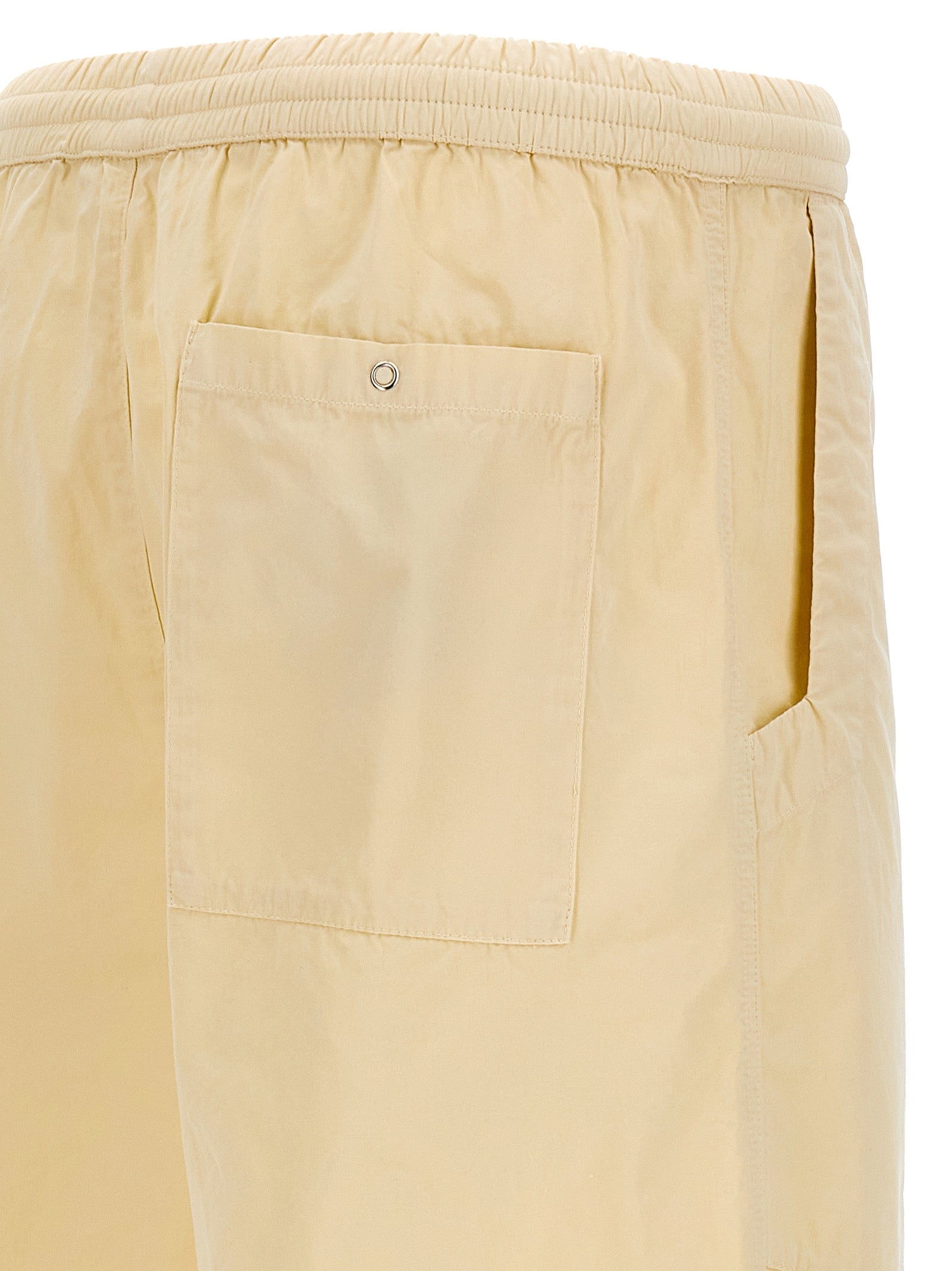 White Cotton Casual Pants