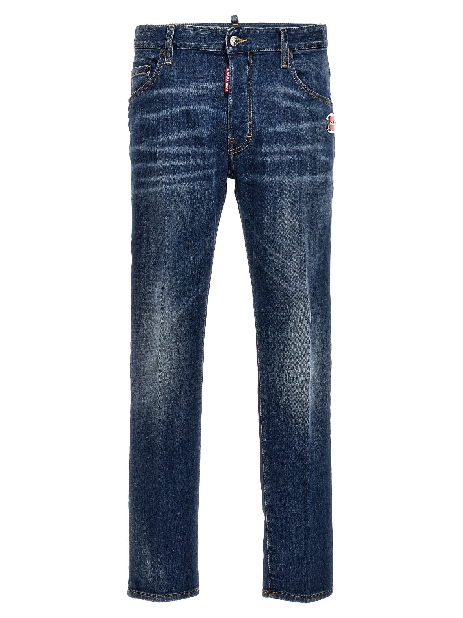 Blue Cotton Relaxed Fit Jeans