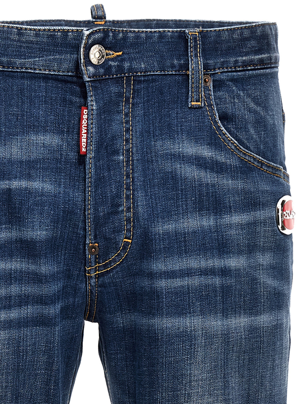 Blue Cotton Relaxed Fit Jeans