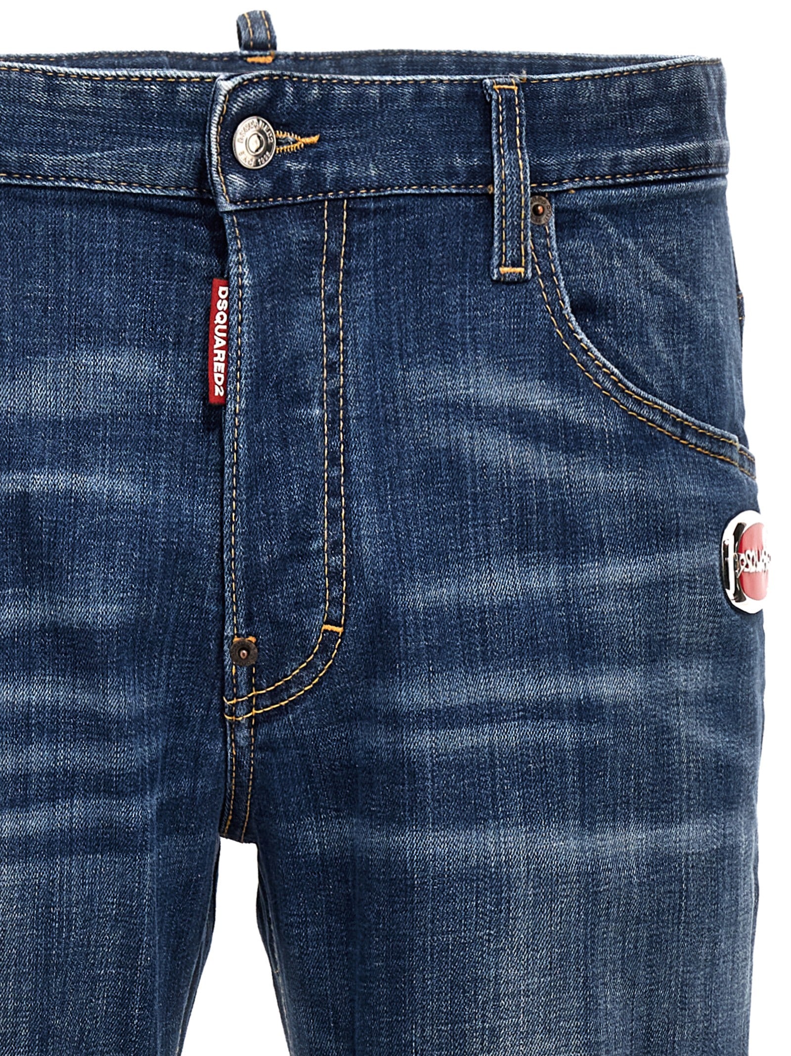Blue Cotton Relaxed Fit Jeans