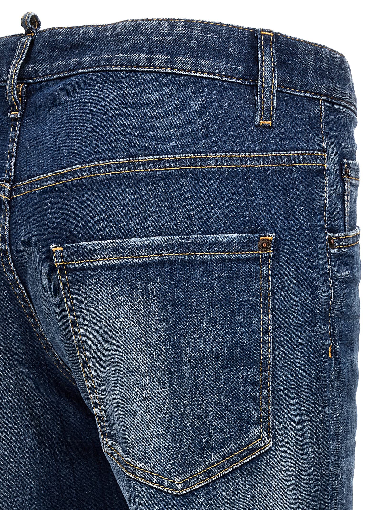 Blue Cotton Relaxed Fit Jeans